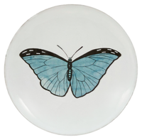 Astier de Villatte Blue Butterfly Plate