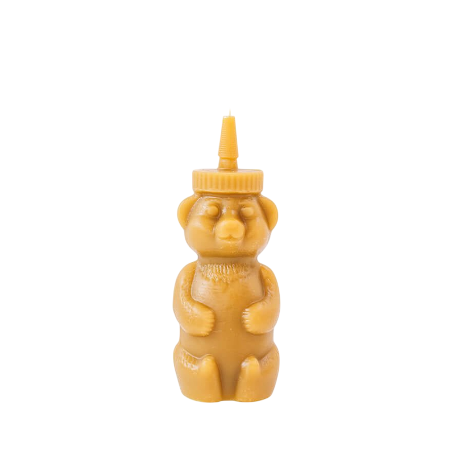 Beeswax Honey Bear Candle