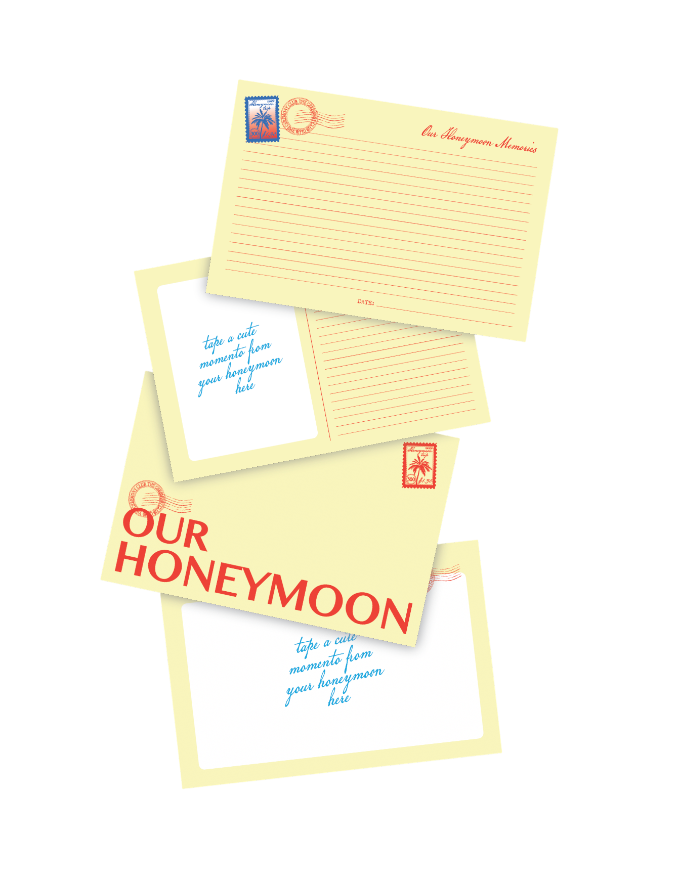 Honeymoon photo album insert pack