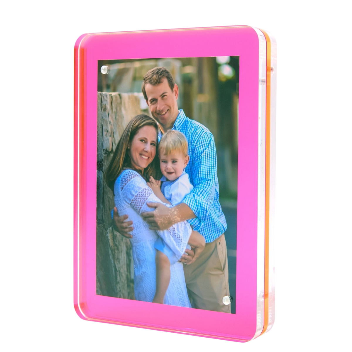 Hot Pink Acrylic 5" x 7" Flip Frame