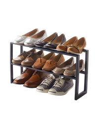 Two-Tier Expandable Shoe Rack (12" H)  - Steel