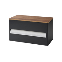 Paper Towel Dispenser - Steel + Wood