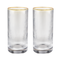 Meridian Crystal Highball Glasses Set of 2