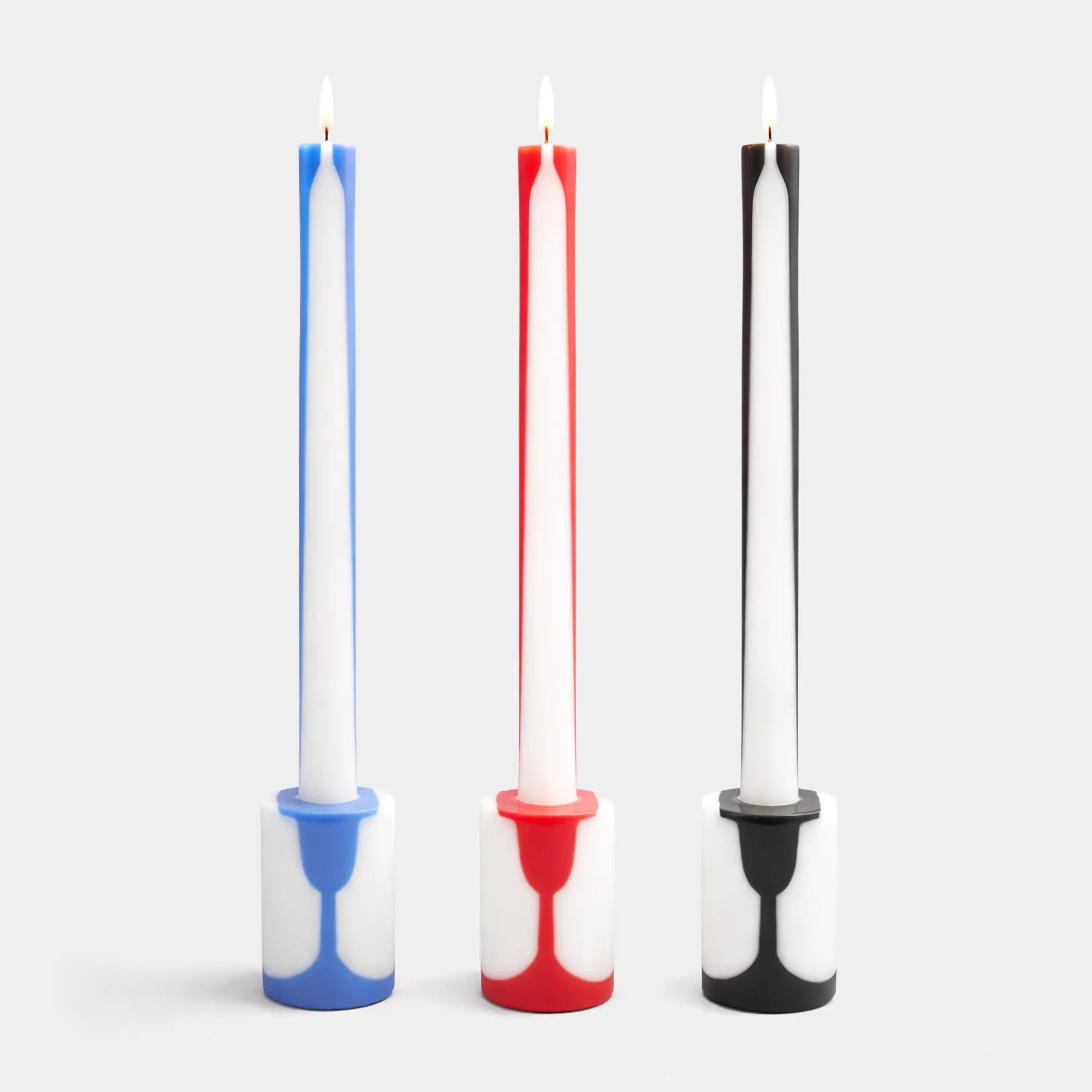Illusion Candle - Blue & White