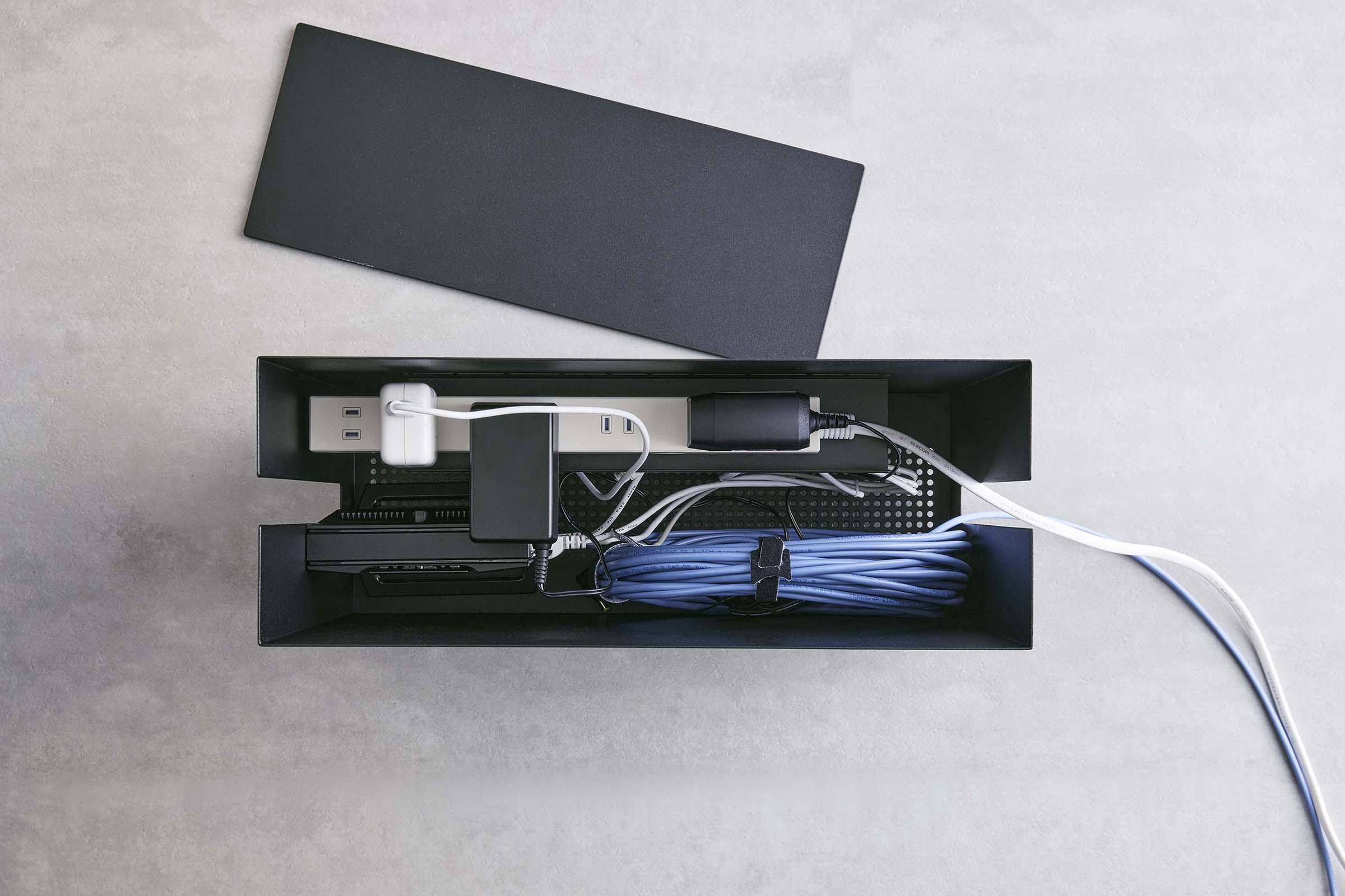 Rolling Cable Management Box - Steel