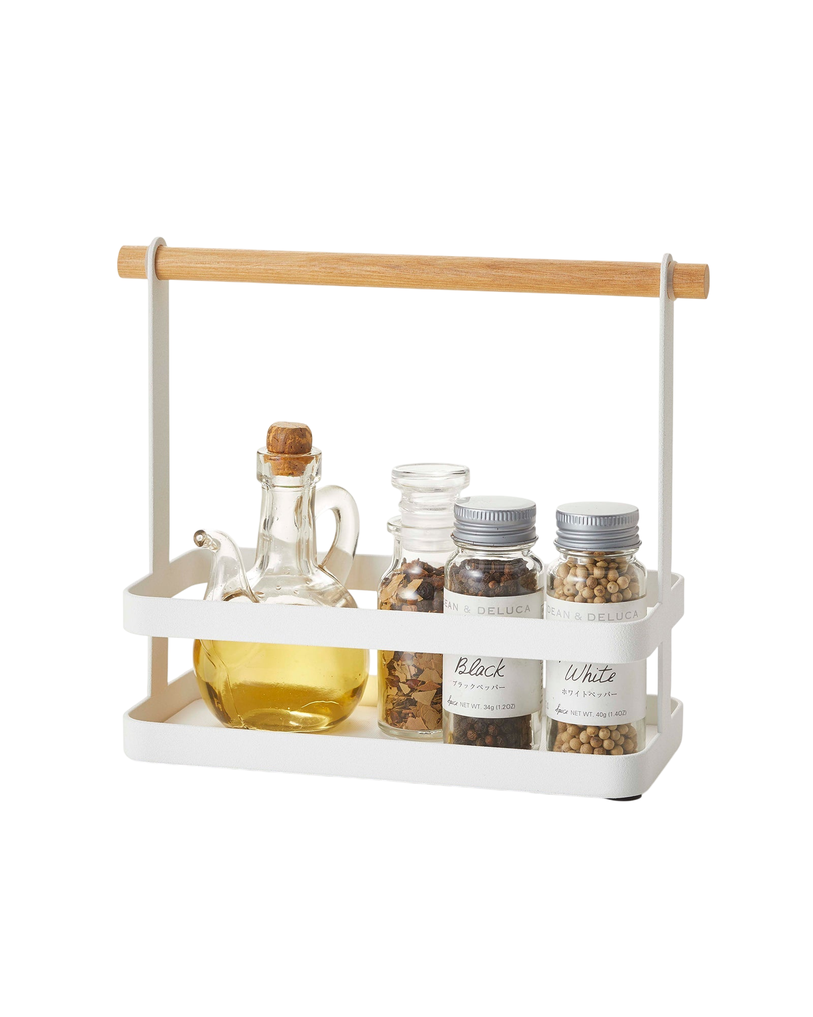 Tabletop Storage Caddy - Steel + Wood