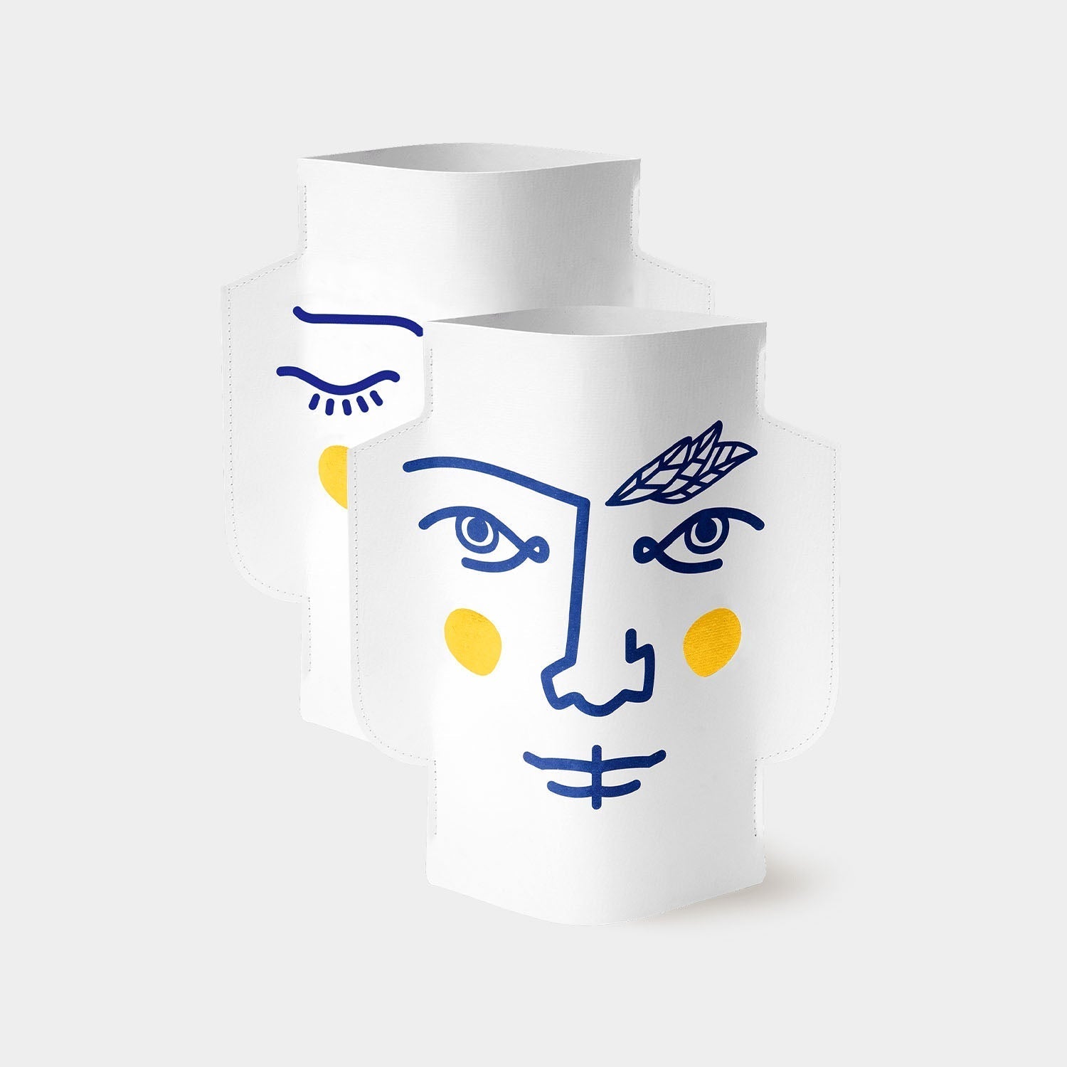 OCTAEVO Janus Paper Vase (Double-Sided)