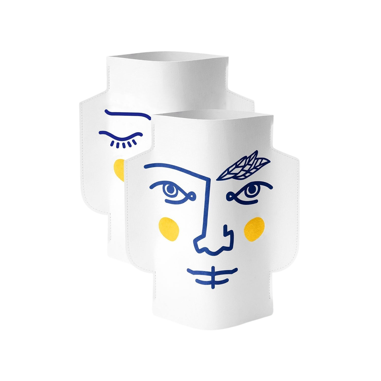 OCTAEVO Janus Paper Vase (Double-Sided)