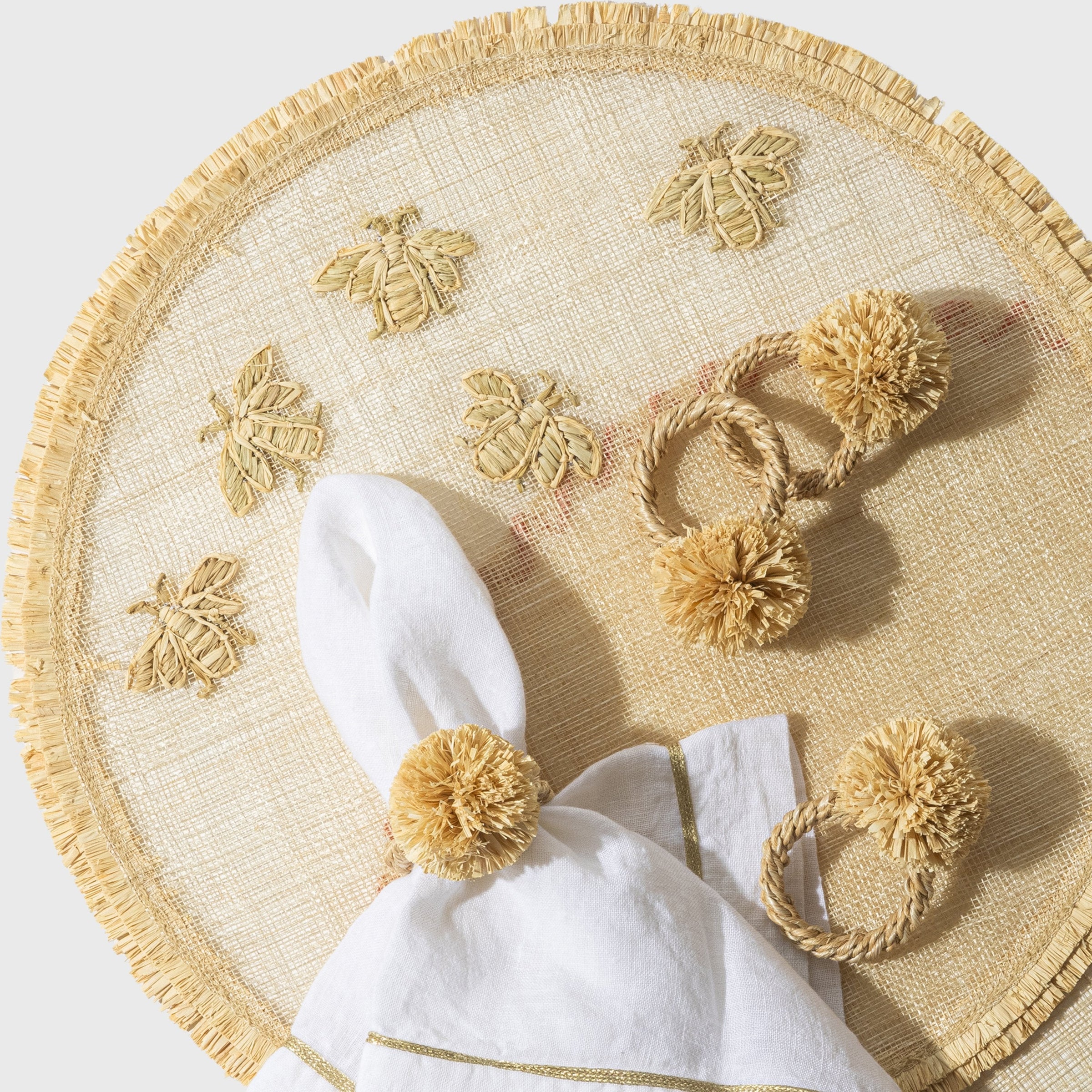 Straw Bee Placemat (Set of 4)