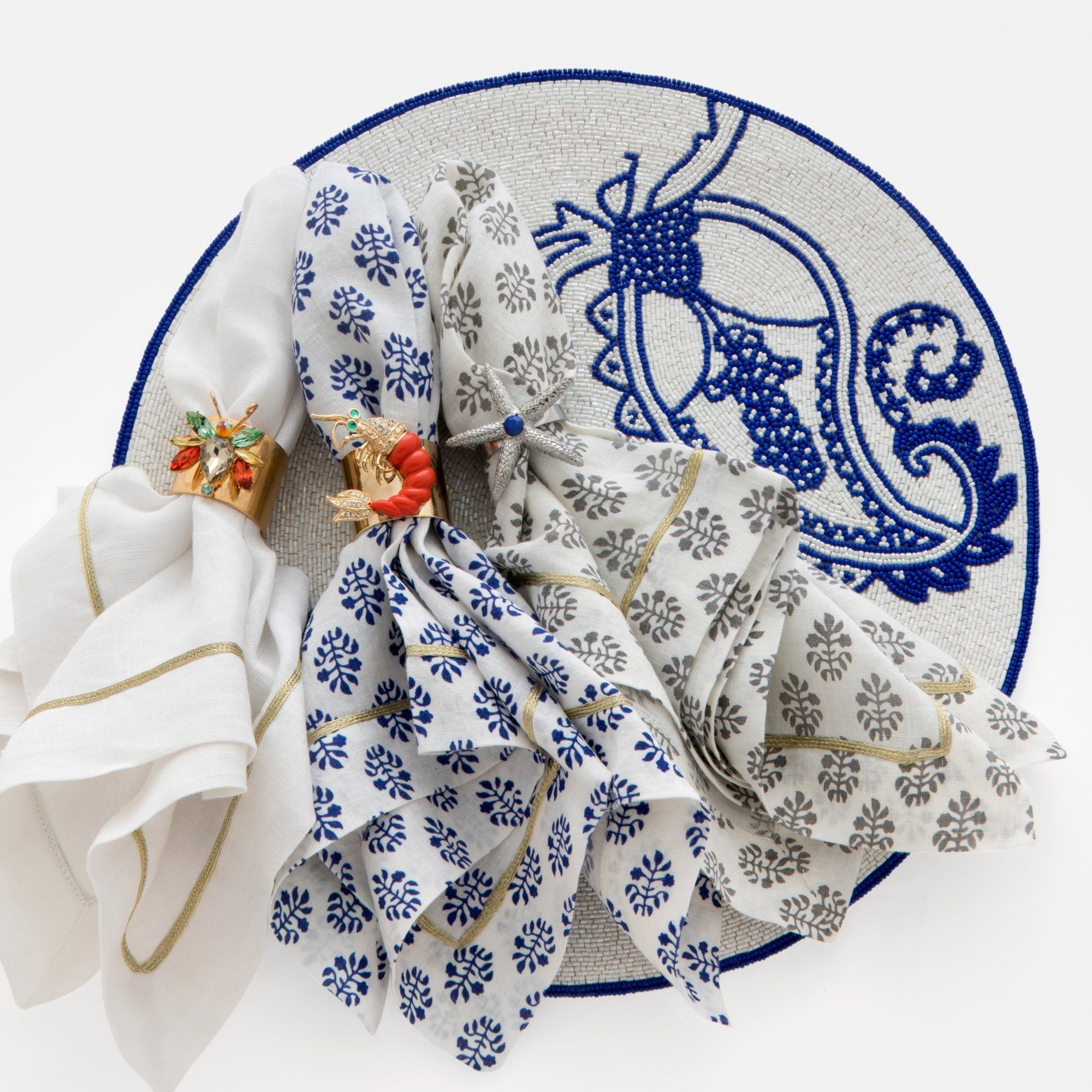 Shrimp Napkin Rings (Set of Two)