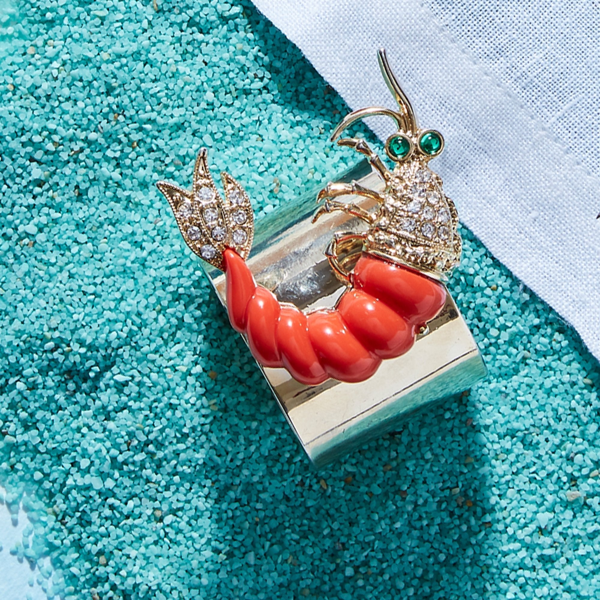 Shrimp Napkin Rings (Set of Two)