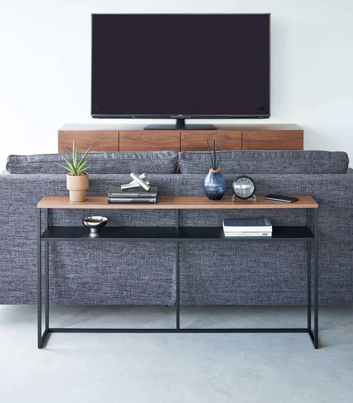 Long Console Table - Steel