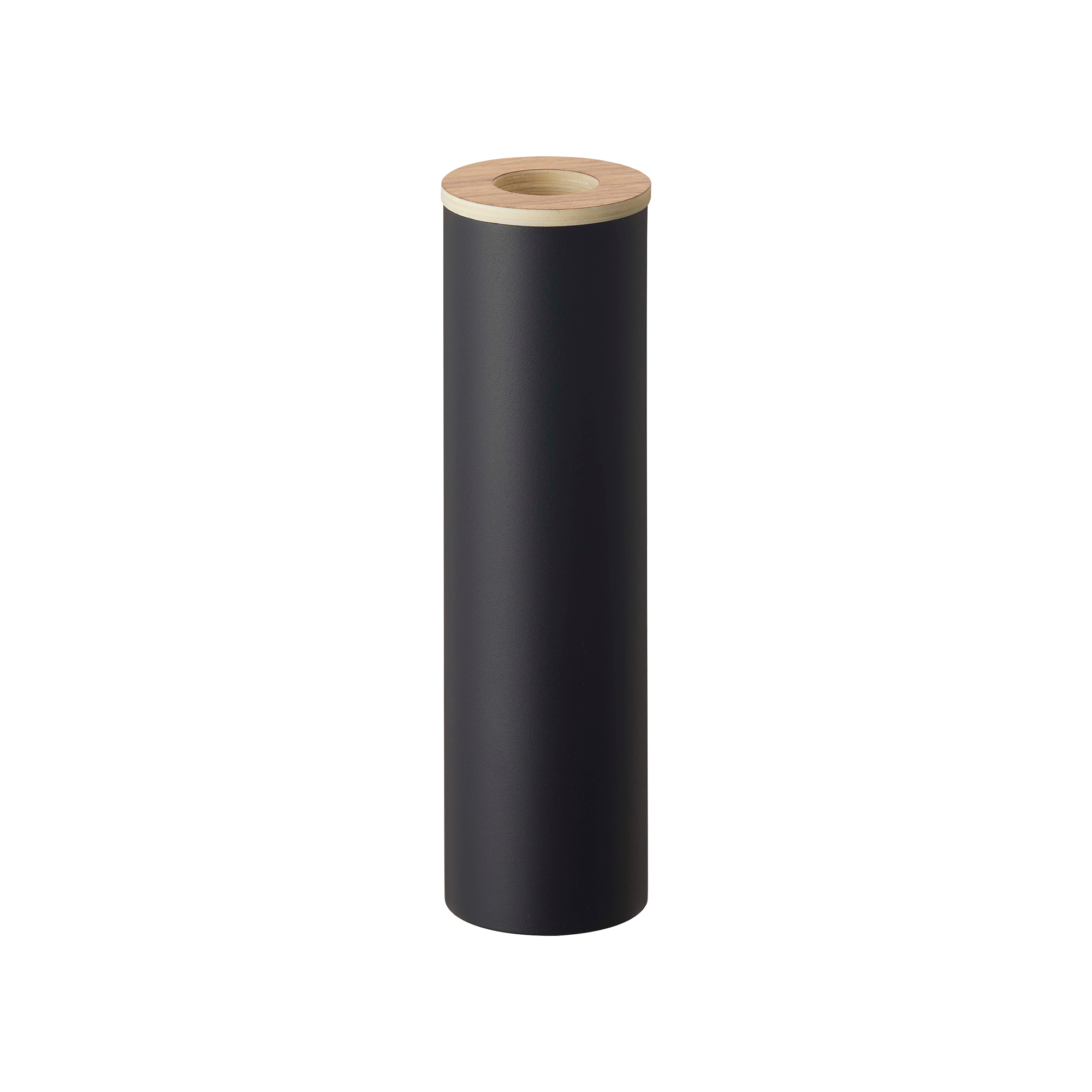 Round Tissue Case - Steel + Wood