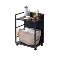 Two-Tier Hideaway Storage Cart (24" H)  - Steel