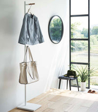 Coat Rack (63.98" H)  - Steel + Wood