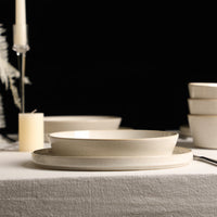 Claire Stoneware Pasta Bowl Set - White