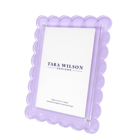 Lavender Acrylic Scallop Frame