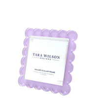 Lavender Acrylic Square Scallop Frame