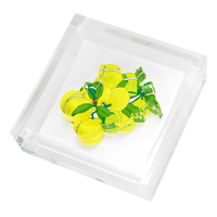 Lemons Acrylic Cocktail Napkin Holder