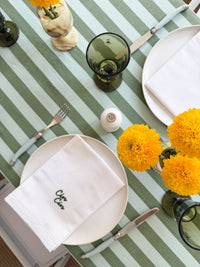 Cin Cin Dinner Napkins Set of 4 in Green