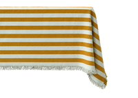 Lido Stripe Tablecloth in Sole