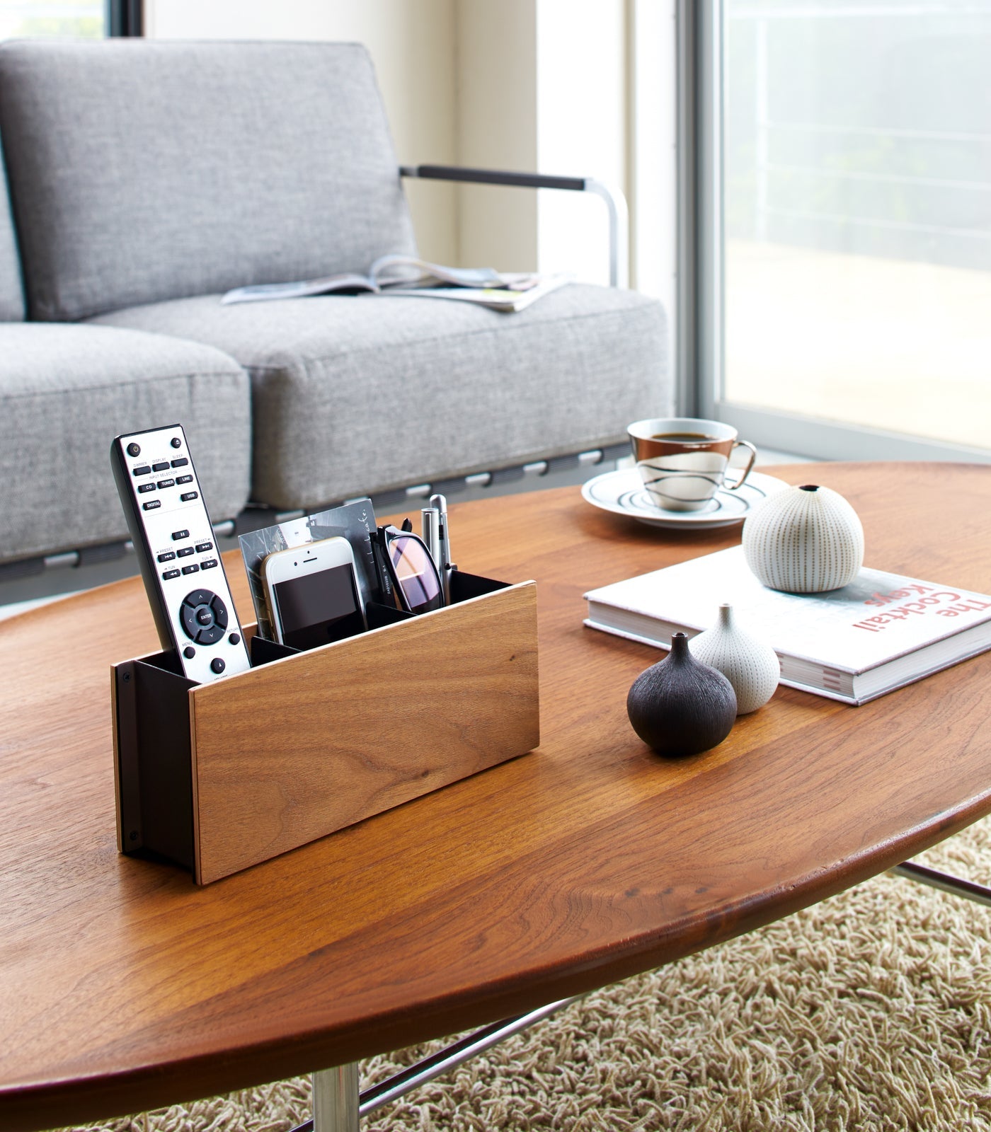 Desk Organizer - Small - Steel + Wood