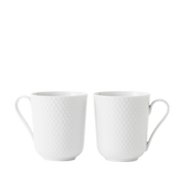 Lyngby Rhombe Mug w/Handle, Set of 2