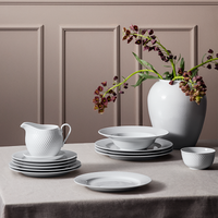 Lyngby Rhombe Plate, 9.1", Set of 4