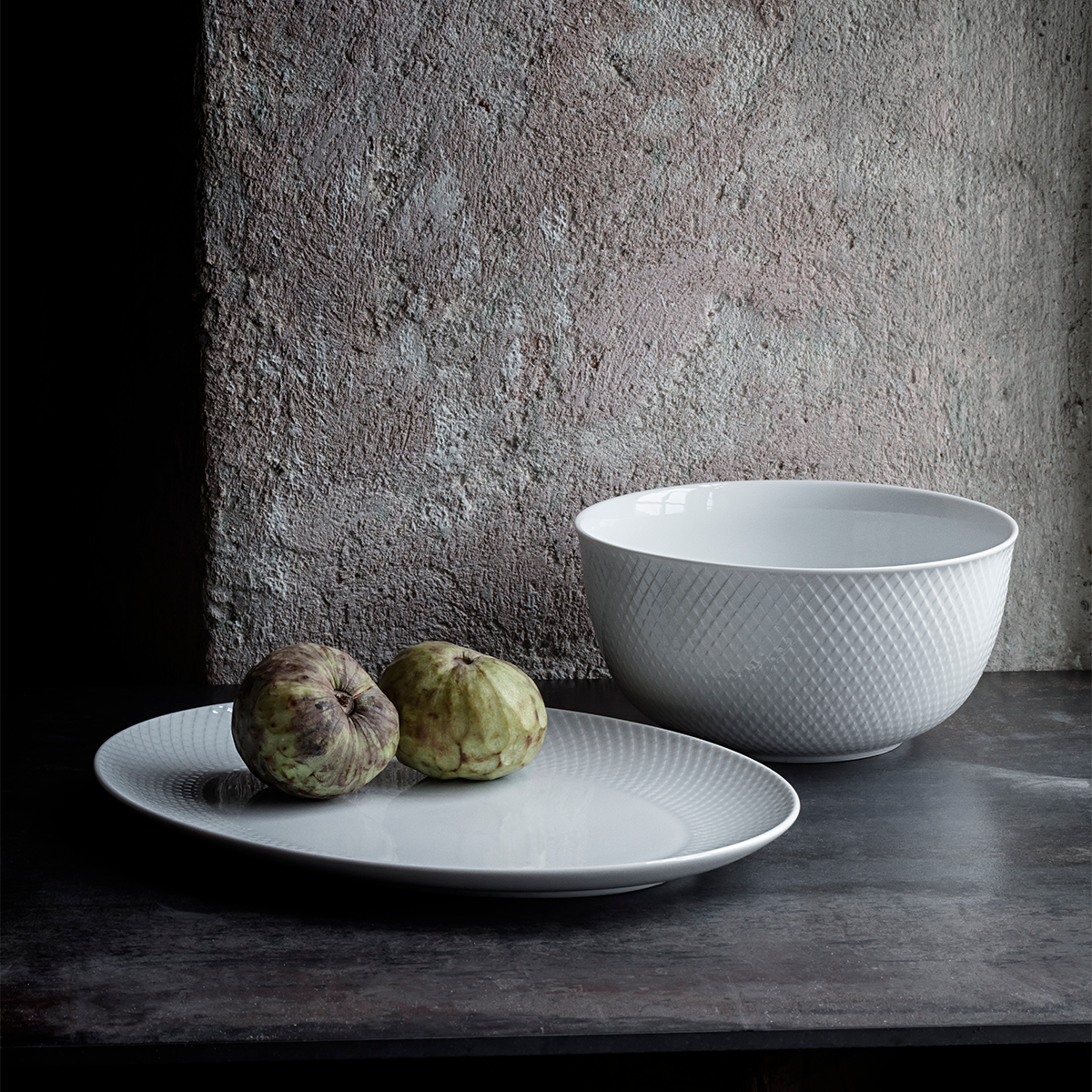 Lyngby Rhombe Serving Bowl, 8.7"
