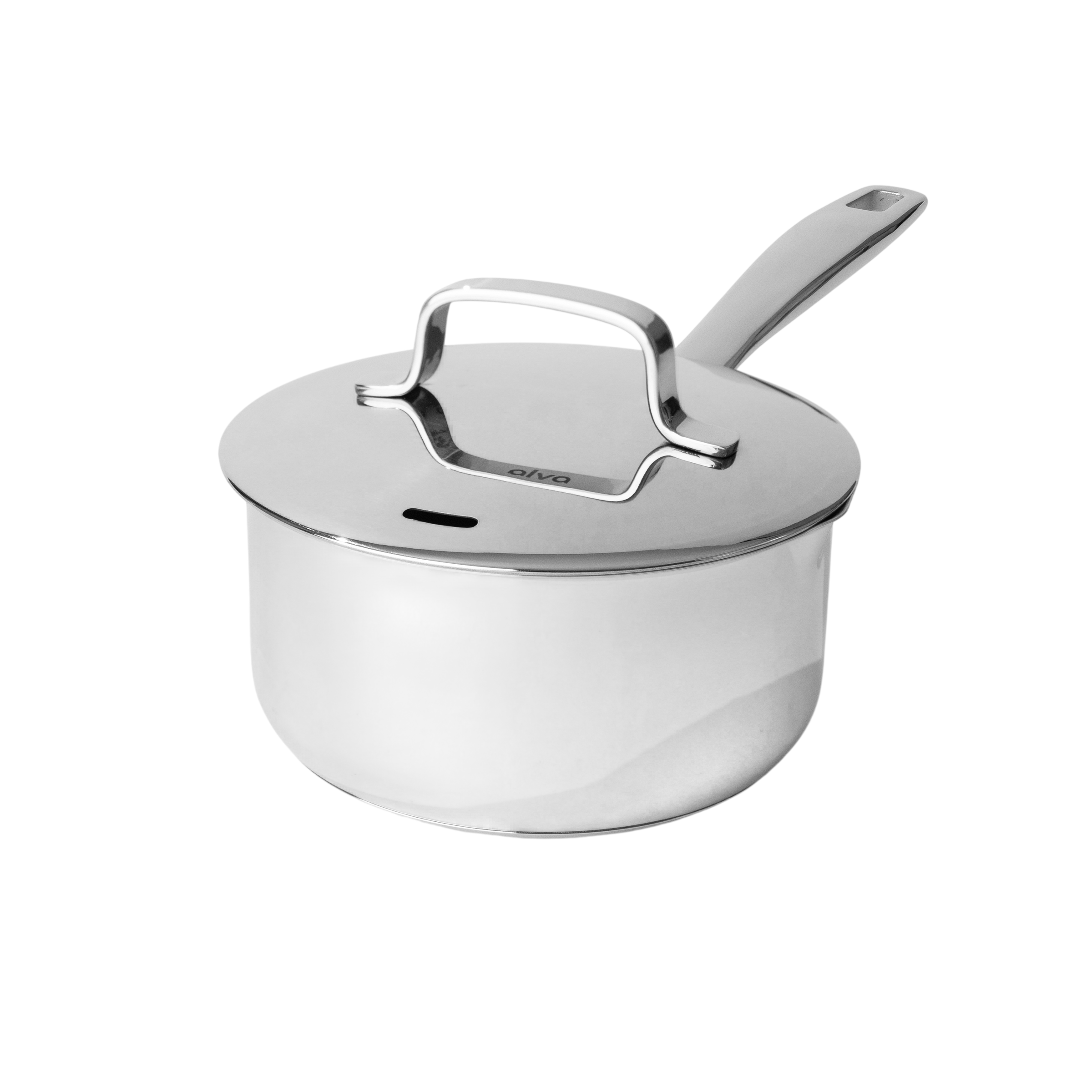 Maestro 1.7 Qt. Tri-Ply Stainless Steel Saucepan with Lid