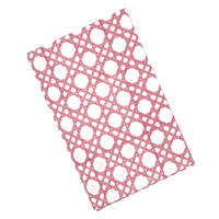 Bamboo pink trellis tablecloth