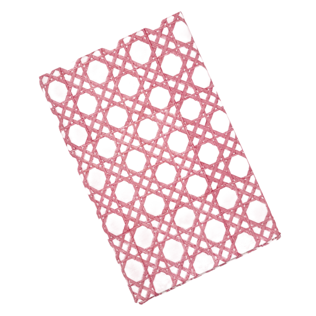 Bamboo pink trellis tablecloth