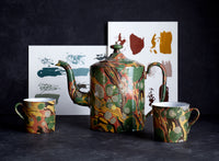 Astier de Villatte Marbled Cup and Saucer