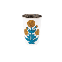 Marigold Poppy Tall Enamelware Tumblers - Set of 4