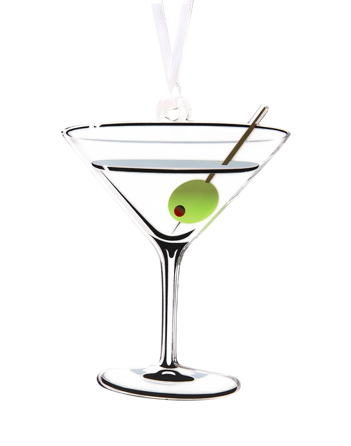 Martini Acrylic Ornament