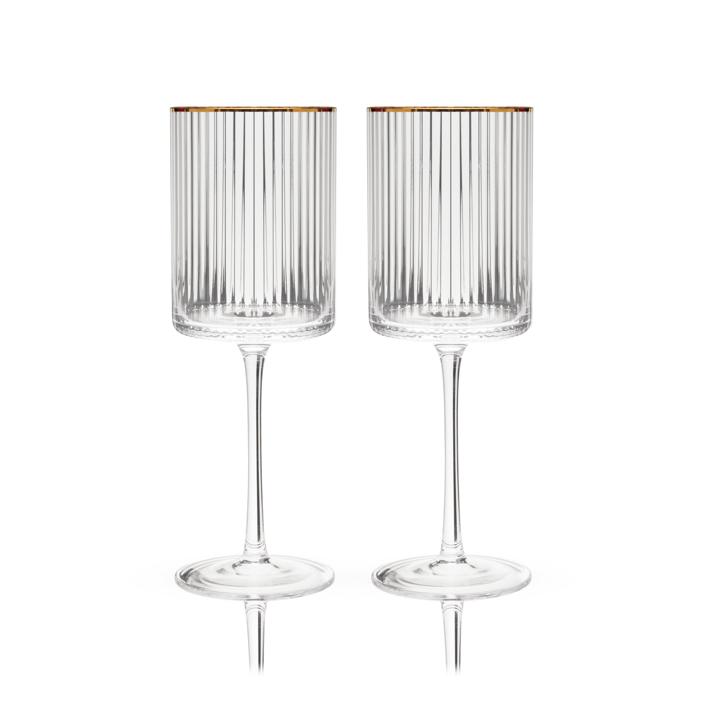 Meridian Crystal Wine Glasses Set of 2