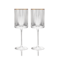 Meridian Crystal Wine Glasses Set of 2