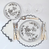 Byron white dinner plate (set of 4)