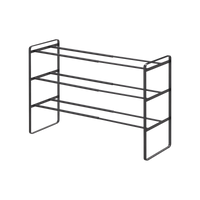 Three-Tier Expandable Shoe Rack (18" H)  - Steel
