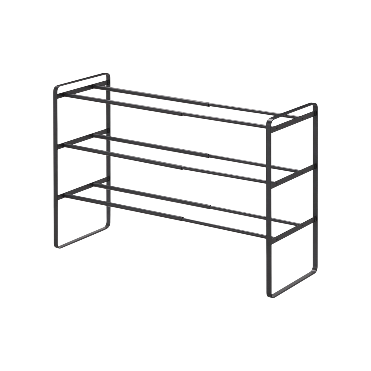 Three-Tier Expandable Shoe Rack (18" H)  - Steel