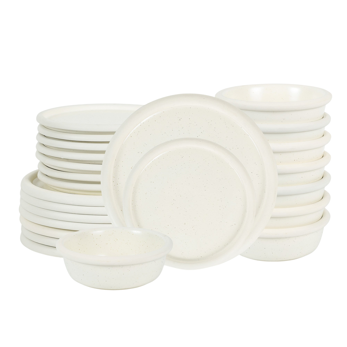 Capri Stoneware Dinnerware Set - White