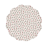 Mildred Floral Cream Round Scalloped Placemat