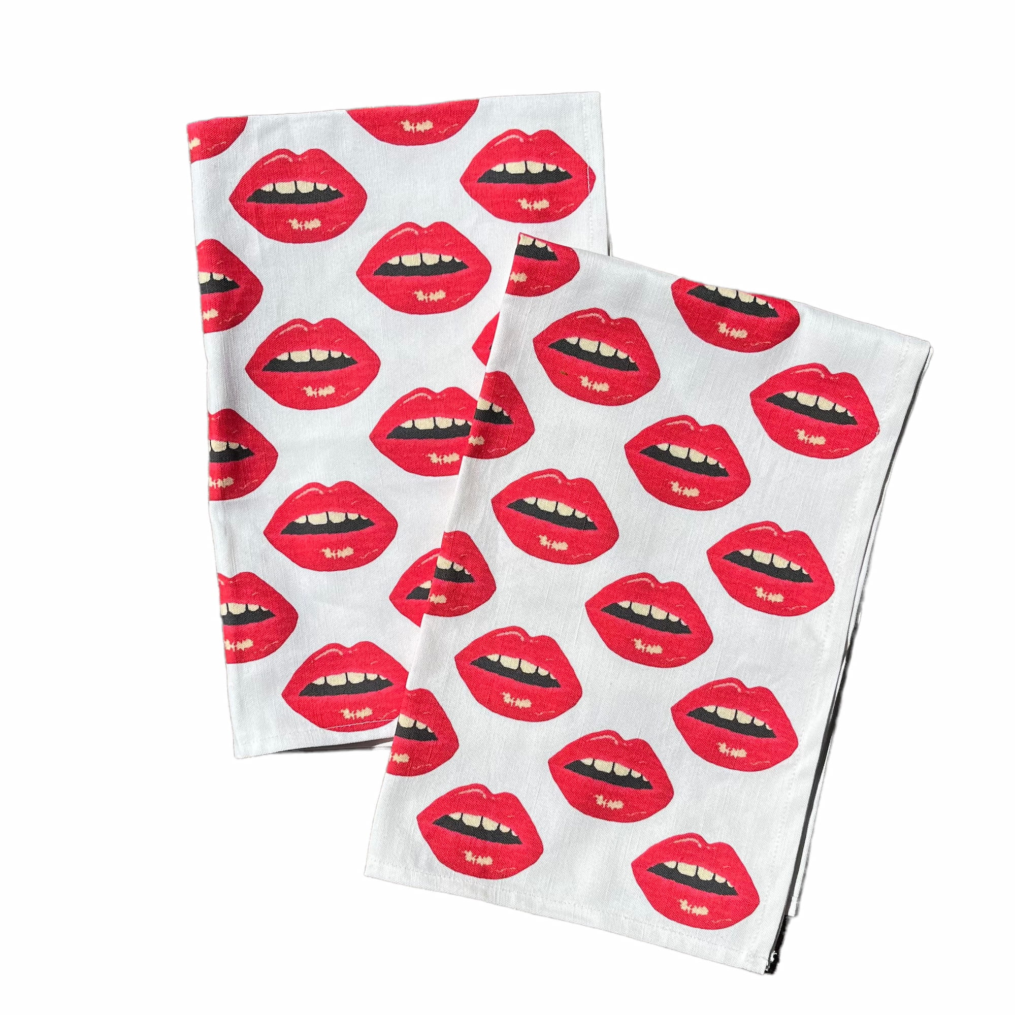BISOUS BISOUS! tea towel