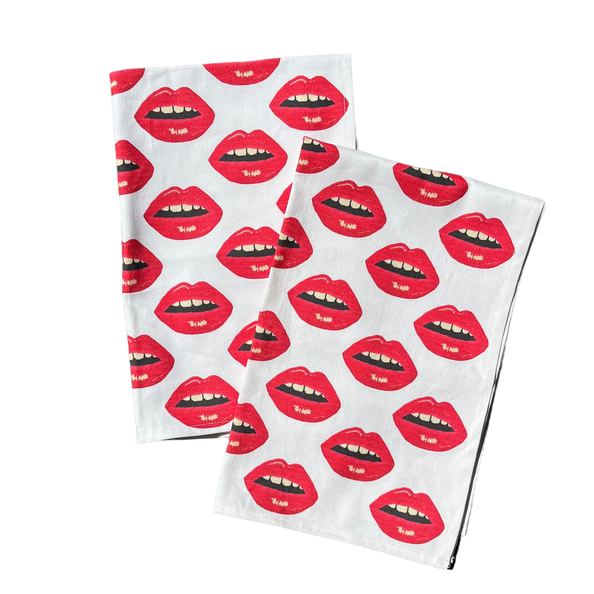 BISOUS BISOUS! tea towel