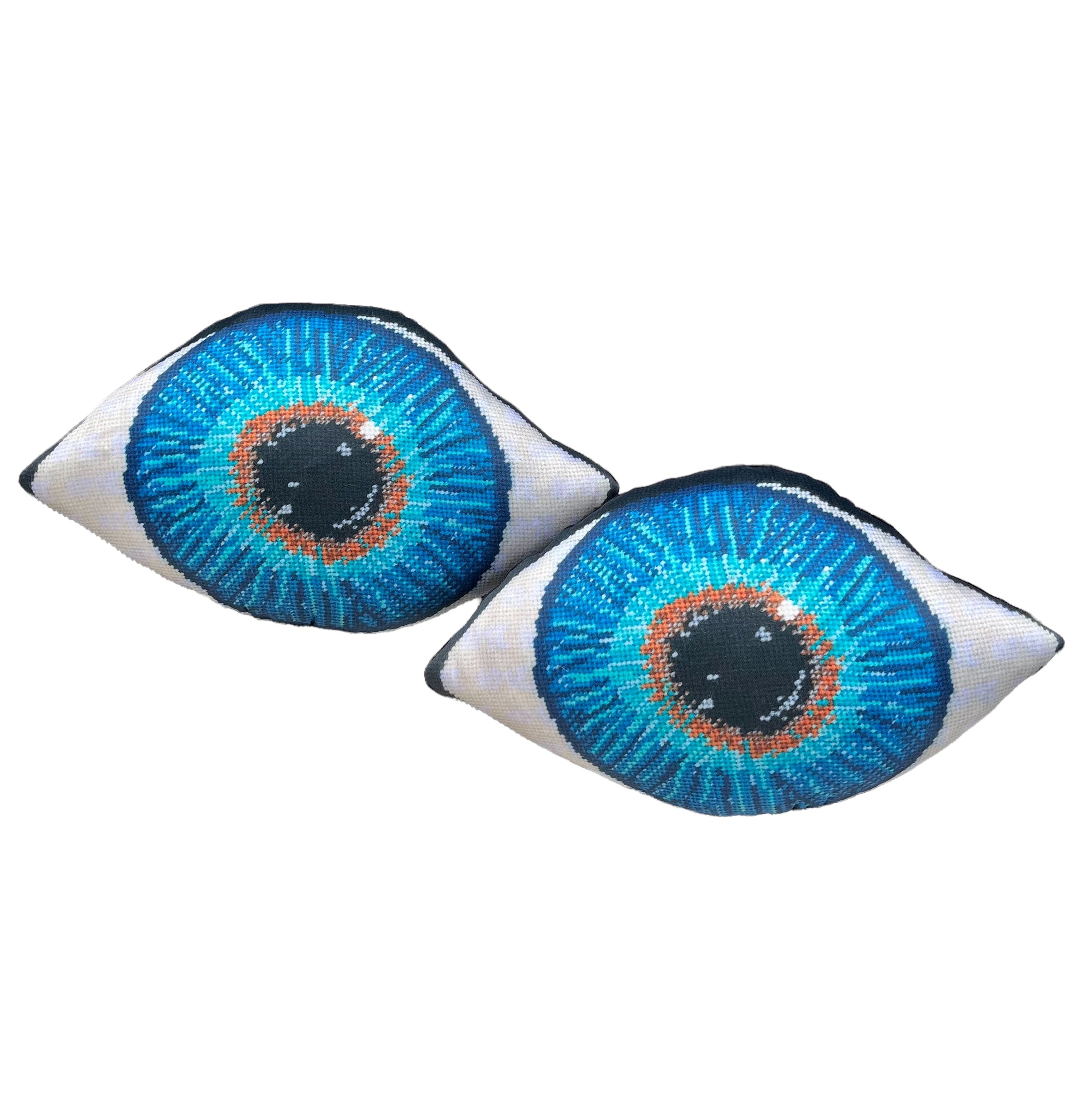 Blue Eye - Organic Cotton Sateen Pillow