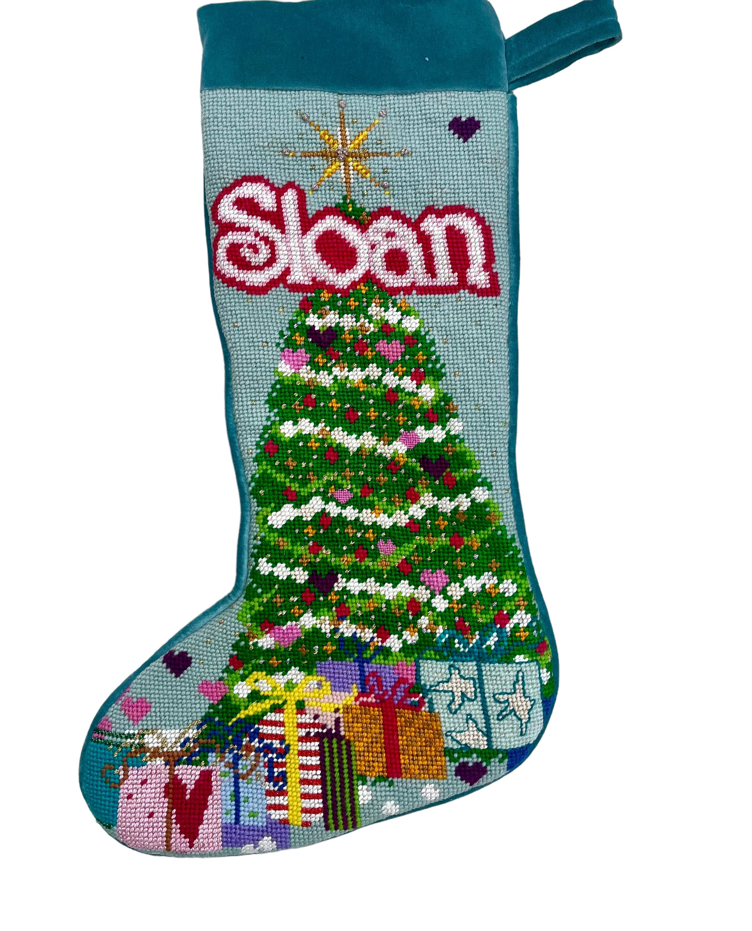 Custom Needlepoint Stocking