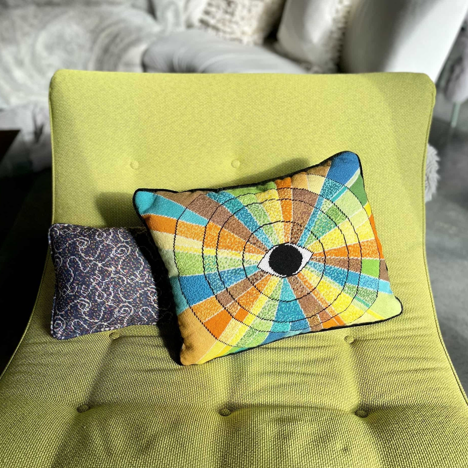 Kaleidoscope Eye - Needlepoint Pillow