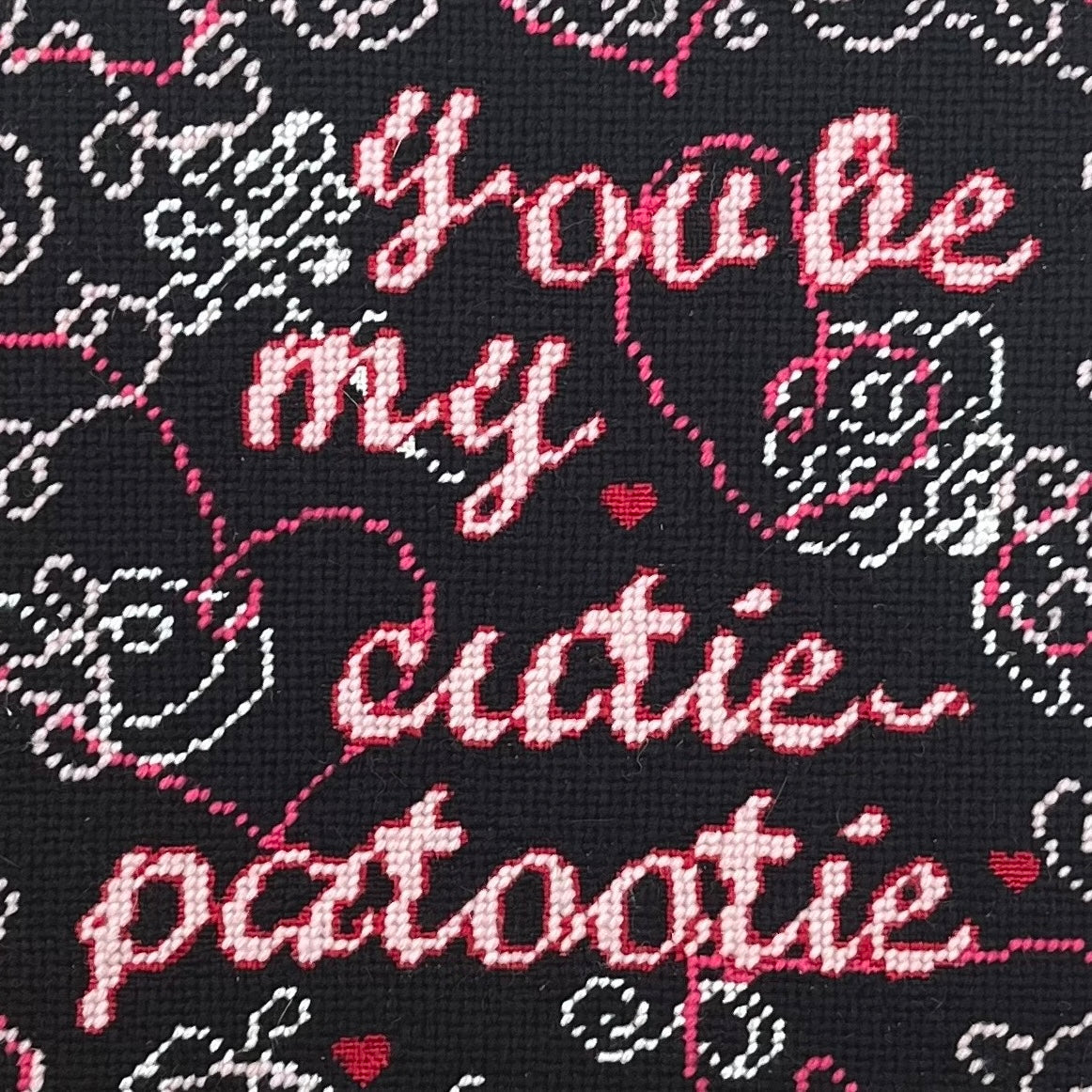 Cutie-Patootie - Needlepoint Pillow