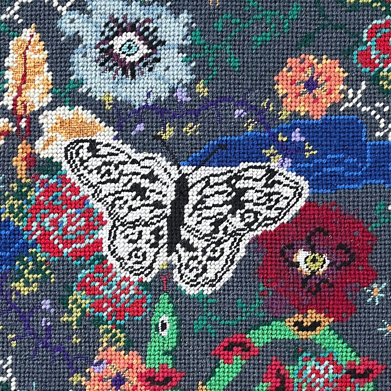 Nightswimming - Needlepoint Pillow and Canvas