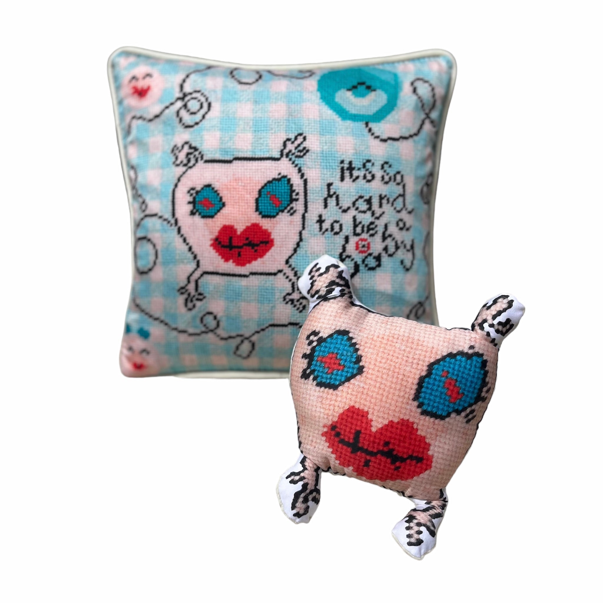 It's So Hard To Be A Baby - Organic Cotton Sateen Pillow